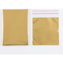 Aybaş Kağıtçılık 50 Adet Lüks Parlak Gold Yapışkanlı Metalize (9X12 Cm) Takı, Bujiteri, Kına, Düğün Hediye Paketi