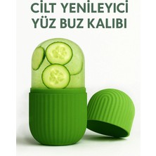 Yenilig Buz Yüz Silindiri | %100 Silikon Masaj Aleti Silikon Buz Küpü Rulo Masaj Göz Torbalarını Giderme