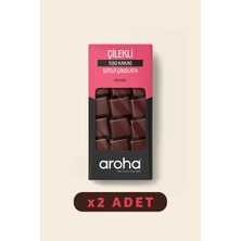 Aroha İkili Avantaj Paket. % 50 Kakao Çilekli Sütlü Çikolata 85 g x 2 Adet