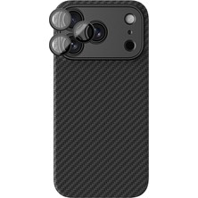 iPhone 18 Pro Kılıf M-Safeli 1500D Aramid Fiber Amazingthing Titan Max Slens Serisi Kapak Siyah