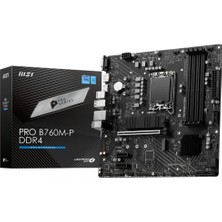 MSI Msı Pro B760M-P Ddr4 4800OC Ddr4 HDMI Dp M.2 Atx 1700P