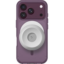 iPhone 18 Pro Max Kılıf M-Safeli Amazingthing Minimal Serisi Type-C Kulaklık ve Standlı Set Mor