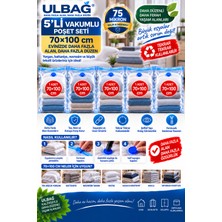 Ülbag 5' Li Büyük Boy Set  Vakumlu Hurç Yorgan Hurcu 70X100 Vakumlu Poşet