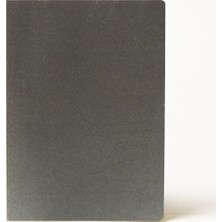 Bazen Defter Metalik Gri Açık Ciltli Sert Kapaklı Defter