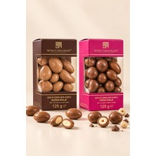 2 Li Paket Gold Badem, Sütlü Fındık Draje Çikolata Seti 250GR
