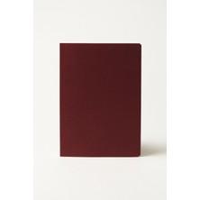 Bazen Defter Bordo Açık Ciltli Sert Kapaklı Defter