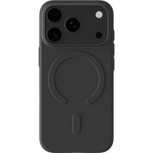 iPhone 18 Pro Max Uyumlu Kılıf M-Safe Şarj Özellikli Amazingthing Minimal Air Serisi Kapak Siyah