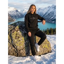 Woodroffe Unisex Kalp Atışı Oversize Kapüşonlu Eşofman Takımı Salaş