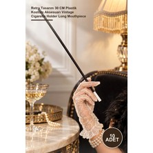 Yenilig 10 Adet Uzun Sigara Ağızlığı – Retro Tasarım 30 cm Plastik Kostüm Aksesuarı Vintage Cigarette Holder Long Mouthpiece