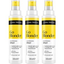 John Frieda Sheer Blonde Go Blonder Sarı Saçlara Özel Renk Açıcı Sprey 3 Adet