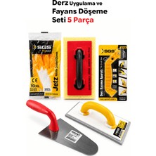 Tabis Derz Çekem Uygulama Fayans Seramik Döşeme Seti 5 Parça