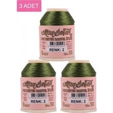 Pileli Store 3 Adet Altınbaşak Oya ve Dantel Ipi 20 gr - Royaleks - No: 002