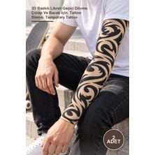 Yenilig 2 Adet Giyilebilir Kol Dövmesi – 3D Baskılı Likralı Geçici Dövme Çorap ve Bacak Için, Tattoo Sleeve, Temporary Tattoo