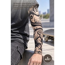 Yenilig 6 Adet Giyilebilir Kol Dövmesi Çorap – 3D Baskılı Likralı Kumaş, Kol ve Bacak Için Geçici Dövme Tattoo Sleeve Tattoo Socks Model 15