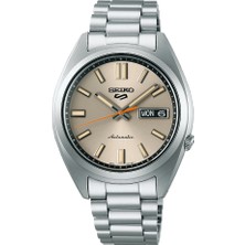 Seiko 5 Seiko SRPK91K Otomatik Çelik Gri Krem Kadran 10 Atm 37 mm Erkek Kol Saati