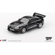 Mını Gt 1:64 Ölçek Mini Gt Toyota Supra Veilside Combat V-Iı Black Diecast Metal Minyatür Model Araba 5cm
