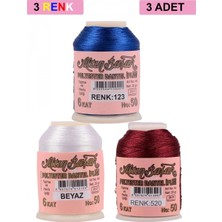 Pileli Store 3 Adet Altınbaşak Oya ve Dantel Ipi 20 gr - Royaleks - No: Beyaz - 520 - 123