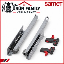 Samet Smart Kısmi Mandal Dahil 300MM Frenli Çekmece Rayı