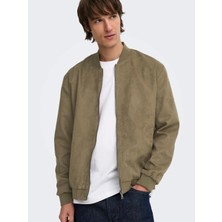 Only & Sons Onslucas Fake Suede Bomber Otw Noos Teak