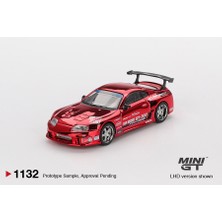 Mını Gt 1:64 Ölçek Mini Gt Toyota Supra (A80) Top Secret GT-300 Diecast Metal Minyatür Model Araba 5cm