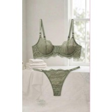 Lapita Lingerie Iklitakım.balenli Sütyen.mavi ve Çağla Yeşili