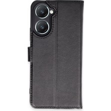 TeknoKapsül Vivo Y18 Kılıf Trend S Plus Kapaklı Kılıf - Siyah