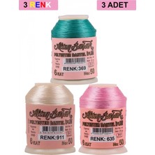 Pileli Store 3 Adet Altınbaşak Oya ve Dantel Ipi 20 gr - Royaleks - No: 911 - 635 - 369