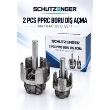 SCHUTZENGER 2 Pcs Diş Açma Matkap Uç Aparatı Pprc Boru Diş Açma