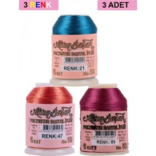Pileli Store 3 Adet Altınbaşak Oya ve Dantel Ipi 20 gr - Royaleks - No: 047 - 089 - 021