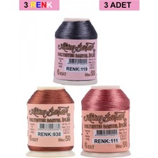 Pileli Store 3 Adet Altınbaşak Oya ve Dantel Ipi 20 gr - Royaleks - No: 938 - 111 - 119