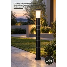 Yenilig 1 Adet CT-7018 Napoli Bahçe Armatürü – E27 Duylu Dış Mekan Aydınlatma, Modern Siyah Tasarım, IP44 Koruma, Garden Lamp Outdoor Light
