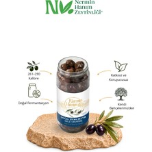Nermin Hanım Zeytinliği Edremit Siyah Sele (Çevirme) Zeytin (300 Gr)