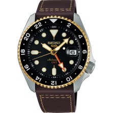Seiko 5 SSK036K1 Otomatik Deri Kahverengi 10 Atm 43 mm Erkek Kol Saati