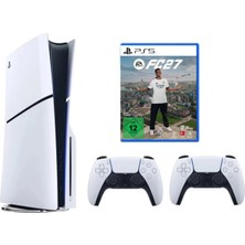 Sony Playstation 5 Slim Cdli + 2.kol Dualsense + Ps5 FC27 (Ithalatçı Garantili)