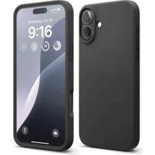 Akıllı Bayi Apple iPhone 16 Kılıf Nano Içi Kadife Silikon - Siyah