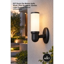 Yenilig 3 Adet Roma Bahçe Armatürü CT-7011 – E27 Duylu Dış Mekan Aplik, Siyah, IP44 Sertifikalı, Garden Light Outdoor Fixture