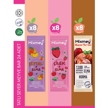 Mixmey Tatlı Sever Meyve Barı – 24 Adet | Sağlıklı Atıştırmalıklar – Vegan, Glutensiz (20GR X 24 ADET)
