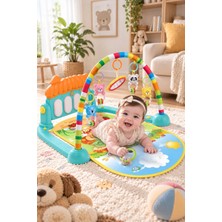 Baby Home Mantar Piyanolu Bebek Oyun Halısı Aktivte Matı Su Yenidoğan Aynalı Müzikli Işıklı