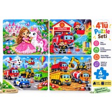 Neslinin Eli 25X20 35 Parçalı 4'lü Ahşap Puzzle Seti