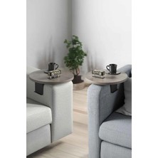 Quattro Home Koltuk Yanı Tepsi Sehpa Seti 2'li