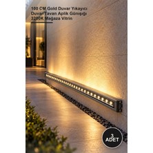 Yenilig 3 Adet CT-4697G LED Wallwasher 36W – 100 cm Gold Duvar Yıkayıcı Duvar/tavan Aplik Günışığı 3200K Mağaza Vitrin