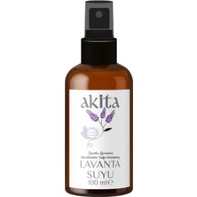 Akita Doğal Yağı Alınmamış Lavanta Suyu Cam Şişe 100mL