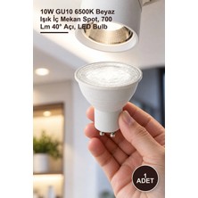 Yenilig 1 Adet CT-4212B Çanak LED Ampul – 10W GU10 6500K Beyaz Işık Iç Mekan Spot, 700 Lm 40° Açı, LED Bulb