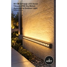 Yenilig 3 Adet CT-4696G CT-4696 24W Gold Wallwasher – 60 cm Günışığı LED Duvar Yıkayıcı IP65 Dış Mekan Aydınlatma Outdoor Light