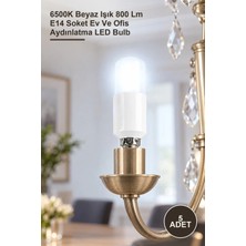 Yenilig 5 Adet CT-4092B CT-4092 8W E14 LED Ampul – 6500K Beyaz Işık 800 Lm E14 Soket Ev ve Ofis Aydınlatma LED Bulb