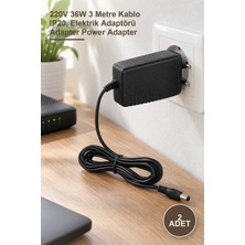 Yenilig 2 Adet CT-2552 3,5 Amper Fişli Adaptör – 220V 36W 3 Metre Kablo IP20, Elektrik Adaptörü Adapter Power Adapter