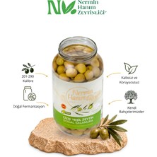 Nermin Hanım Zeytinliği Edremit Yeşil Çizik Zeytin (950 Gr)