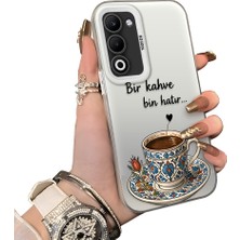 HONTINGA Oppo A5 5g ile Uyumlu Kılıf Silikon Kenar Sert Arka Kamera Koruyucu Basitlik Anti Düşme Kamera Sevgili Çift Kılıf Türk Kahvesi Desen Couple Telefon Kılıfı K1-2497