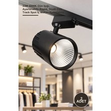 Yenilig 2 Adet LED Ray Spot Armatür CT-5315K – 33W 4000K Gün Işığı, Ayarlanabilir Başlık, Siyah Cob Track Spot Iç Mekan Aydınlatma