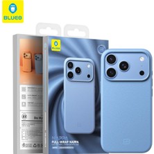 Blueo iPhone 18 Pro Uyumlu Nappa Light Teknik Deri Mıknatıslı Kılıf